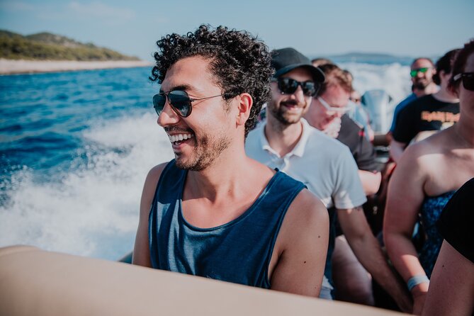 Blue cave, Mama Mia and Hvar, 5 island speedboat tour from Trogir - Stiniva Cove is a sea-level visit