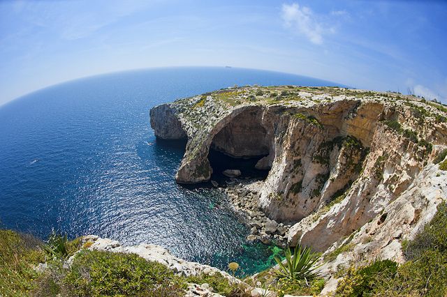 Blue Grotto & Sunday Market at Marsaxlokk Fishing Village - The Blue Grotto view begins the morning