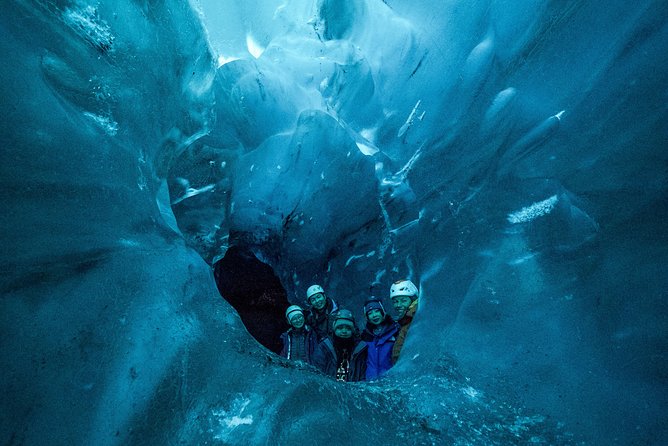 Blue Ice Cave Adventure - Inside a cave shaped by the day’s conditions