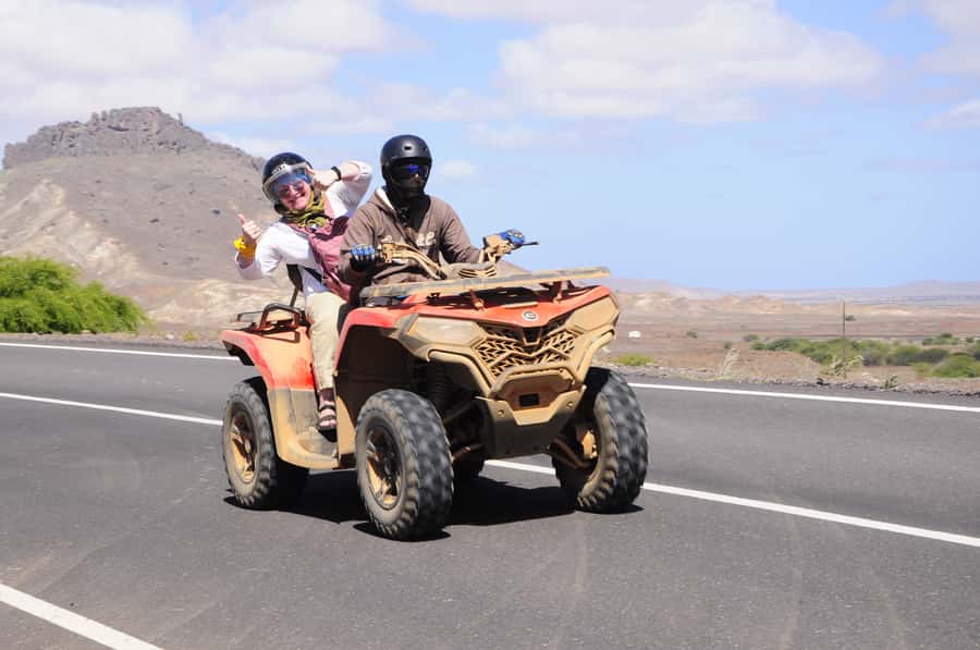 Boa Vista: Off-Road Quad Bike to Santa Monica & Caves - Riding through Morro de Areia