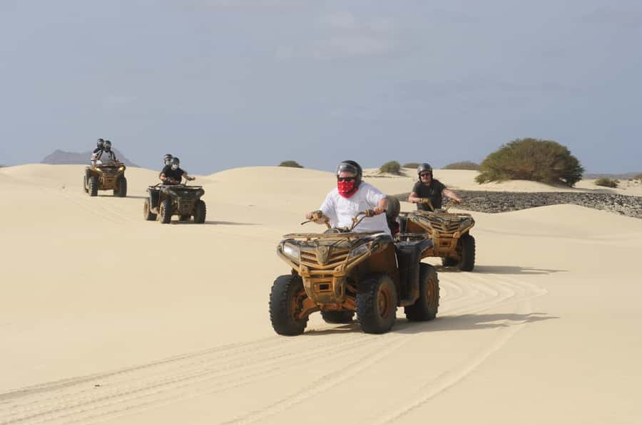 Boa Vista: Off-Road Quad Bike to Santa Monica & Caves - Guide communication and the pace of the stops