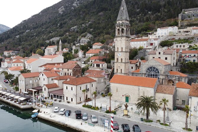 Boat tour to Lady of the Rock , Submarine base & Blue Cave swim - Inside Luštica’s old submarine base