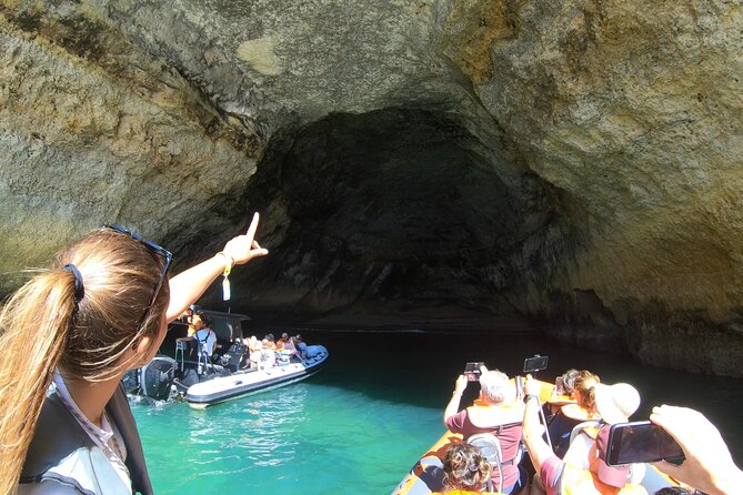 Boat trip to the caves of Benagil - Carvoeiro’s caves before the main attraction