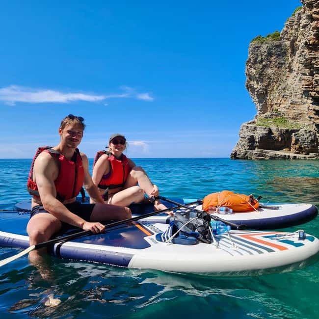 Budva: 3-Hour Paddle Board or Kayak Tour to Coastal Caves - What the Budva coast looks like from a kayak