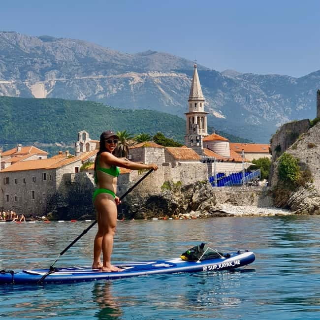 Budva: 3-Hour Paddle Board or Kayak Tour to Coastal Caves - Paddling through Pigeon Cave