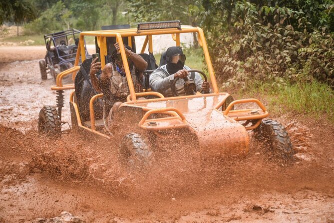 Buggy Excursion to Macau Beach and Natural Cave - Riding the muddy roads through the countryside