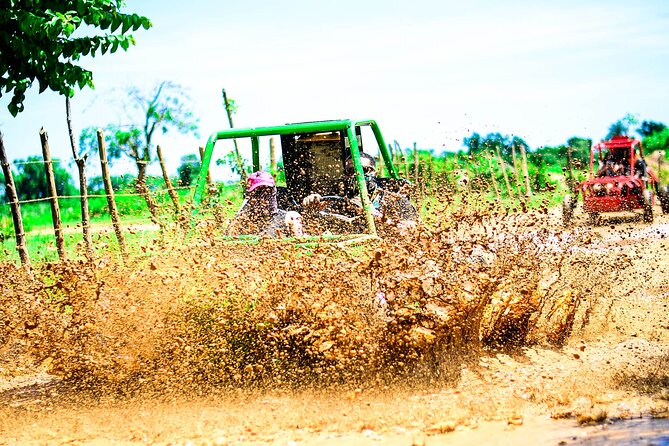 Buggy Tour to Macao Beach and Water Cave with Organic Farm - A muddy road to Macao Beach