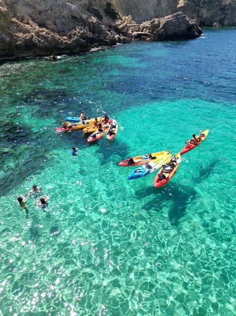 Cala Codolar: Sea & Caves Kayaking Tour with Snorkeling - The briefing and first paddle