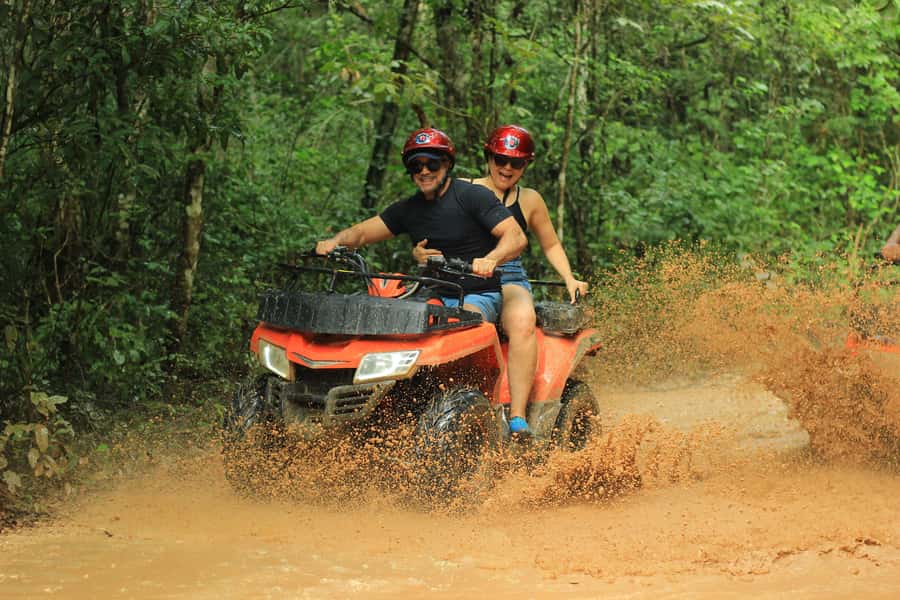 Cancún: ATV, Zipline, and Cenote Adventure with Lunch - Cooling Off in the Artificial Cenote