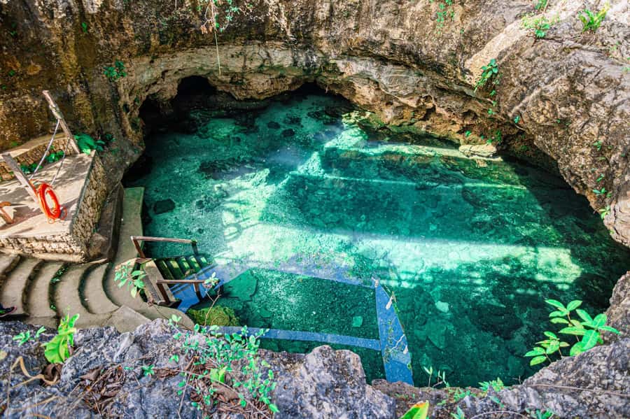 Cancun: Cenotes El Retoño entrance with transportation, lunch, and guided tour. - Pools, hammocks, and a slower hour