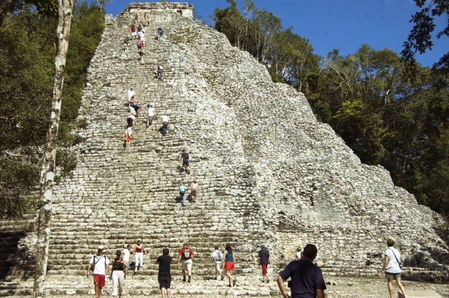 Cancun: Tulum & Coba with Cenote, Cave Exploration and Lunch - Coba’s jungle roads and Nohoch Mul