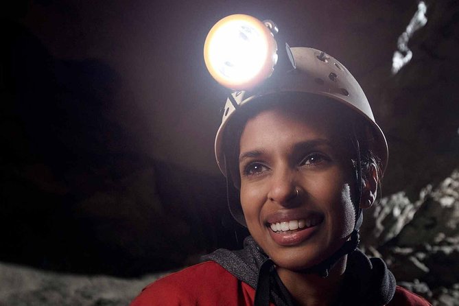 Canmore Caving Adventure Tour - The rappel is your first major test