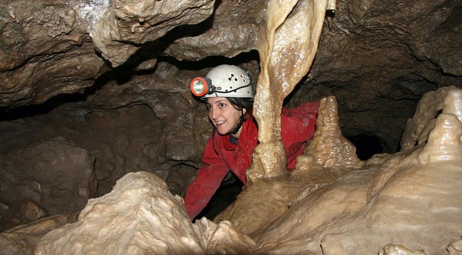 Canmore Caving Explorer Tour - Inside the cave: crawling, squeezing, and scrambling