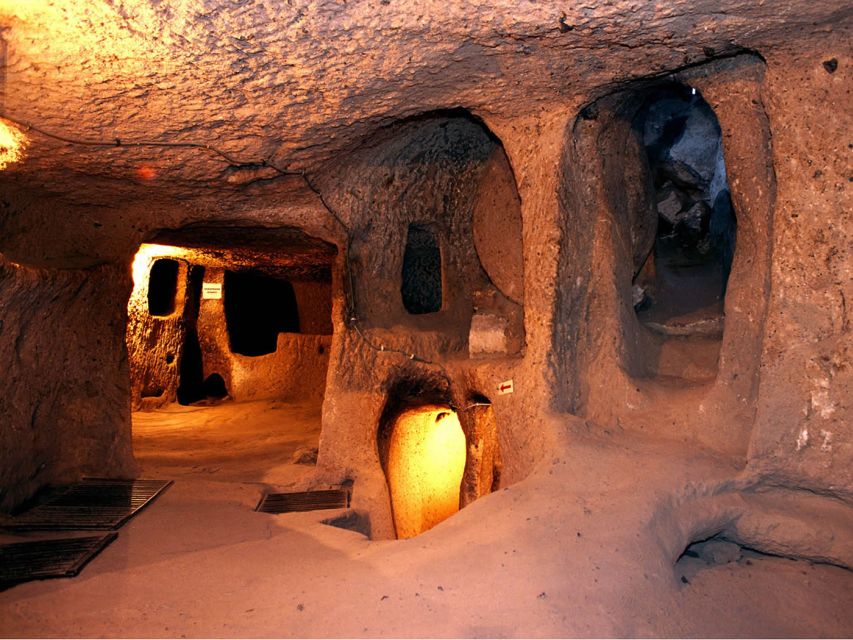 Cappadocia Green Tour: Underground Cities and Ihlara Valley - Göreme Panorama and the first look at fairy chimneys