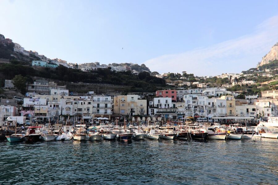 Capri and Anacapri tour: Faraglioni and Caves from Sorrento - Capri town and the Piazzetta