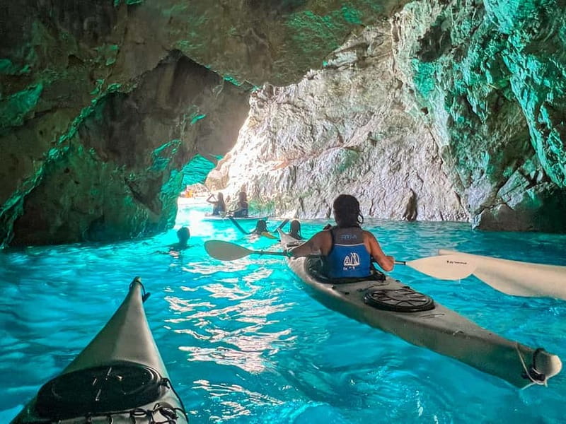 Capri: Caves and Beaches Kayaking Tour with GoPro Photos - Key points at a glance