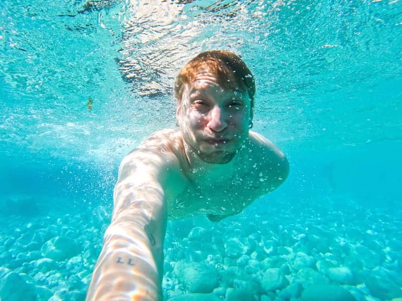 Capri: Caves and Beaches Kayaking Tour with GoPro Photos - The safety briefing and first paddle