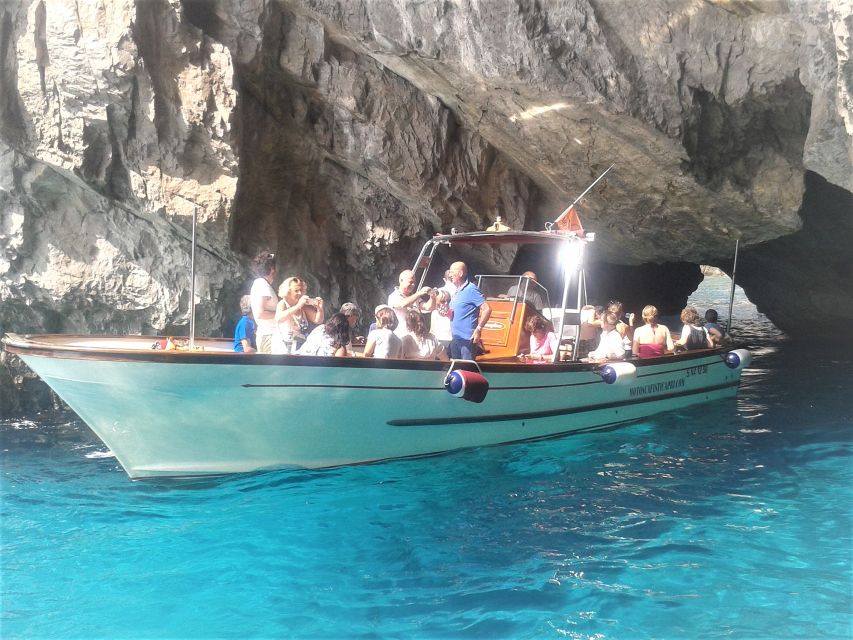 Capri: Island Boat Tour with Blue Grotto Stop - Punta Carena Lighthouse and the western coast