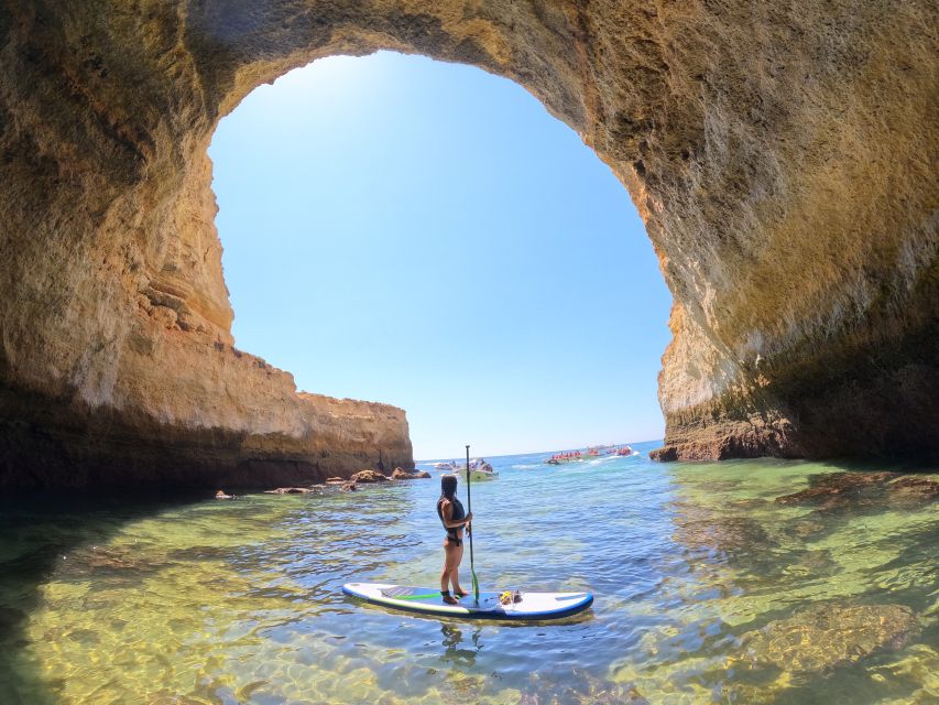 Carvoeiro: Benagil Cave Kayak Tour with 4k Photos - Kayaking the first caves and rock formations