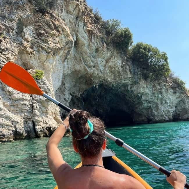 Caves of Porto Palermo: Kayak/SUP Tour with Castle Sea View - Across the bay to cliffs and quiet beaches