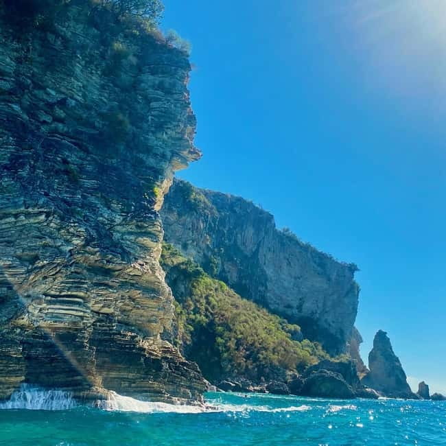 Caves of Porto Palermo: Kayak/SUP Tour with Castle Sea View - The open-sea stop after another 15 minutes