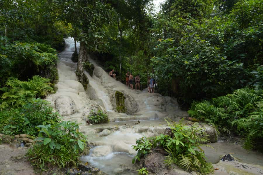 Chiang Mai: Bua Thong Sticky Waterfall & Huge Cave & Buffet - Bua Tong Cave and its 245-step climb