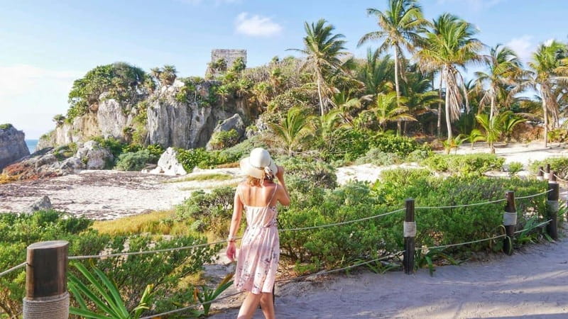 Coba, Tulum, Cenote & Lunch ECO Full Day from Rivera - Tulum’s cliffs, ruins, and Caribbean water