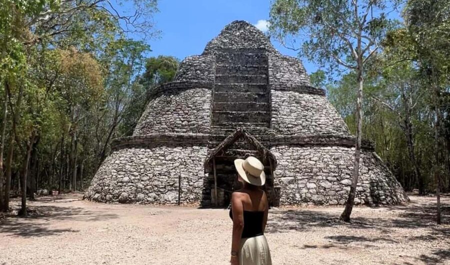 Coba, Tulum, Cenote & Lunch ECO Full Day from Tulum - Coba and the base of its tallest pyramid