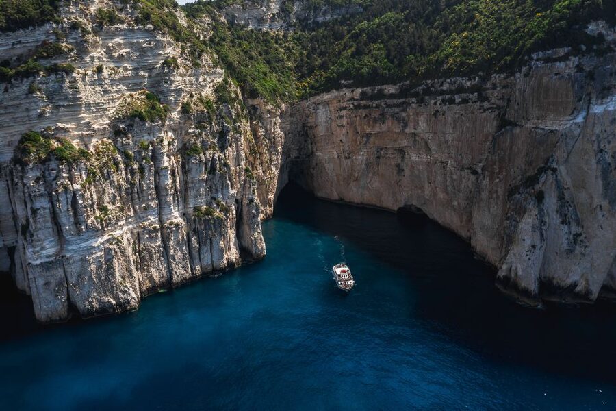 Corfu/Benitses/Lefkimmi: Paxos, Antipaxos, & Caves Cruise - Two cave stops, with little time for a perfect photo