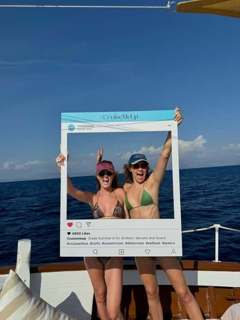 Corfu: Blue Lagoon and Cave Cruise with Drinks and Lunch - Finding ODYSEIA at Benitses Marina