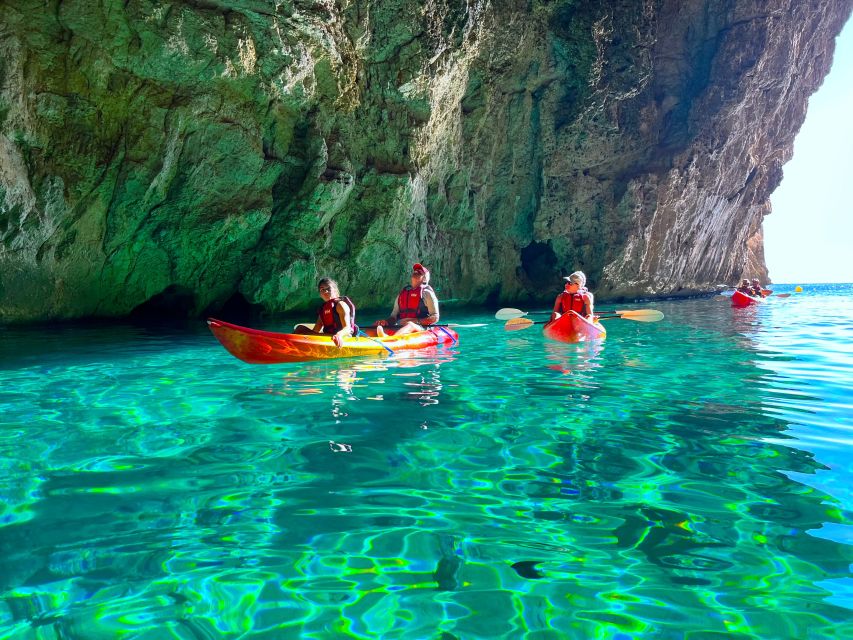Cova dels Orguens: Cave Exploring Kayak & Snorkel Tour - Starting at Cala Portixol