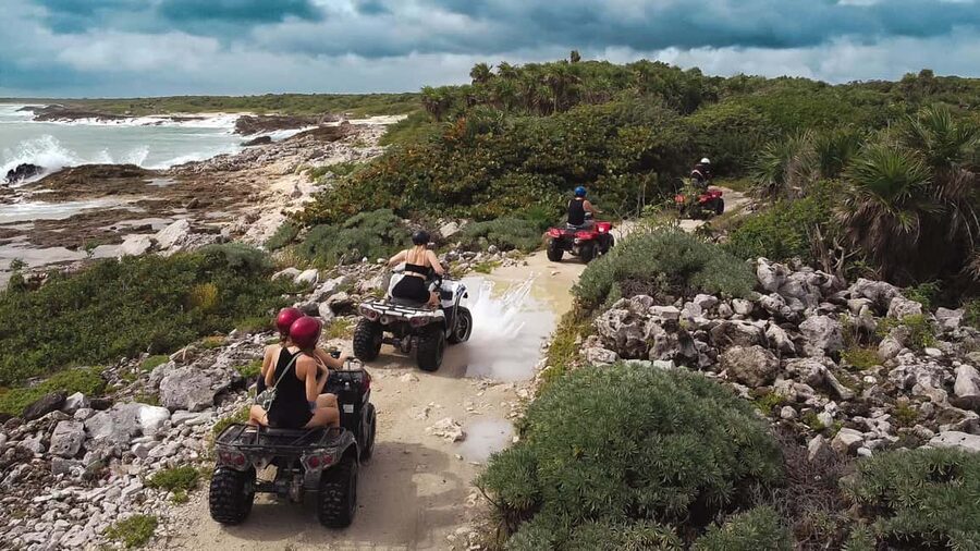 Cozumel: ATV Seashore Adventure & Mayan Cenote Experience - The 20-minute village and spirits stop