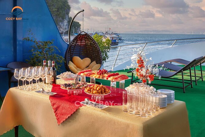 Cozy Bay Halong 5-Star Day Cruise, Buffet, Cave, Kayak, Swimming - Sung Sot Cave and its long stairway