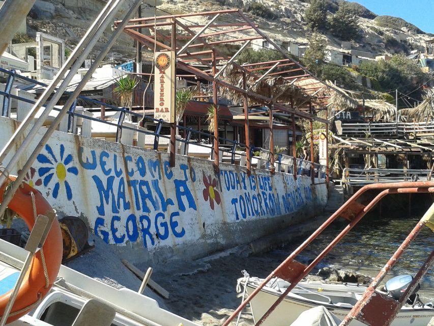 Crete: Matala Beach and Hippie caves, Red beach - Guide languages and the independent format