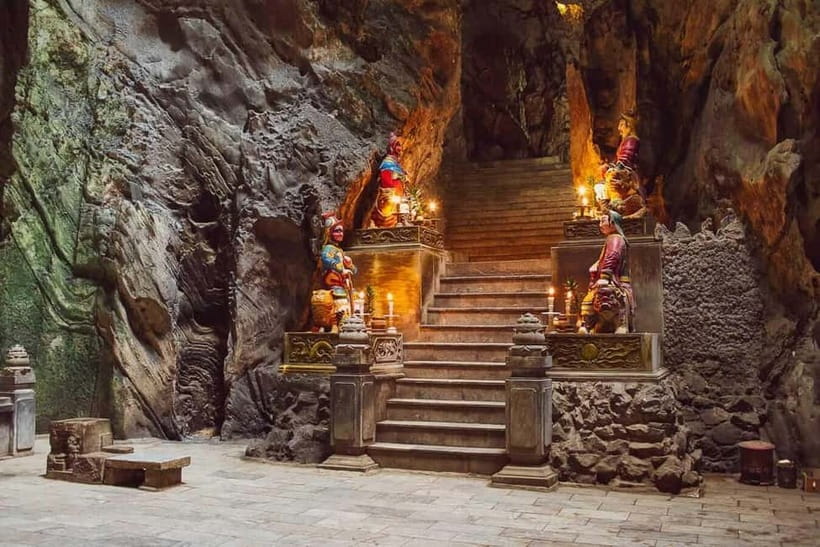 Da Nang/Hoian: Marble Mountain, Am Phu Cave, Monkey Mountain - Non Nuoc Stone Carving Village and a living craft