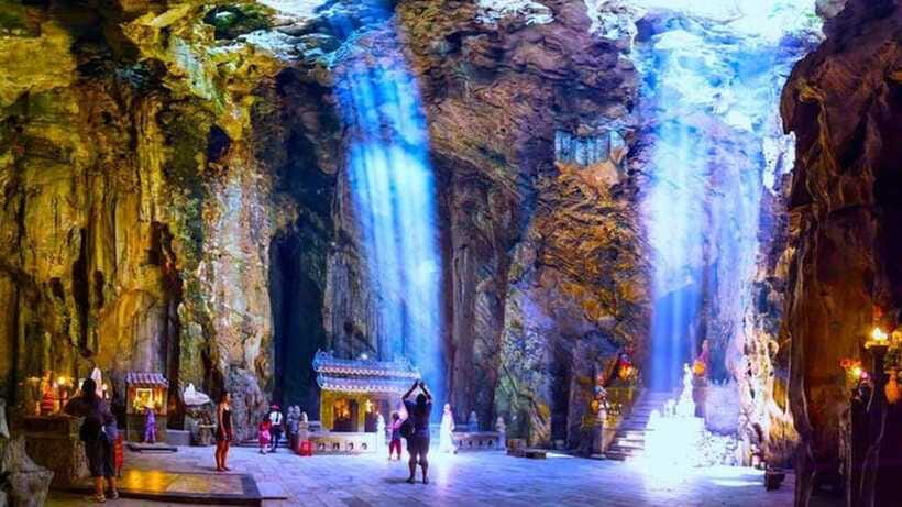 DaNang/HA: Lady Buddha, Marble Mountain & Am Phu Caves Tour - A local meal and an easy ride back