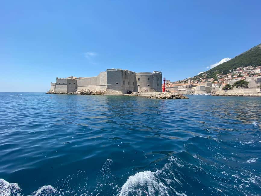 Dubrovnik: GlassBoat Panorama/Sunset Tour with Guide & Caves - Setting out beside the Old City Walls