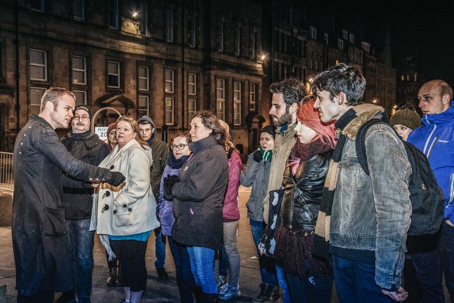 Edinburgh: Late-Night Underground Vaults Terror Tour - The stone circle vault and spiritual symbols