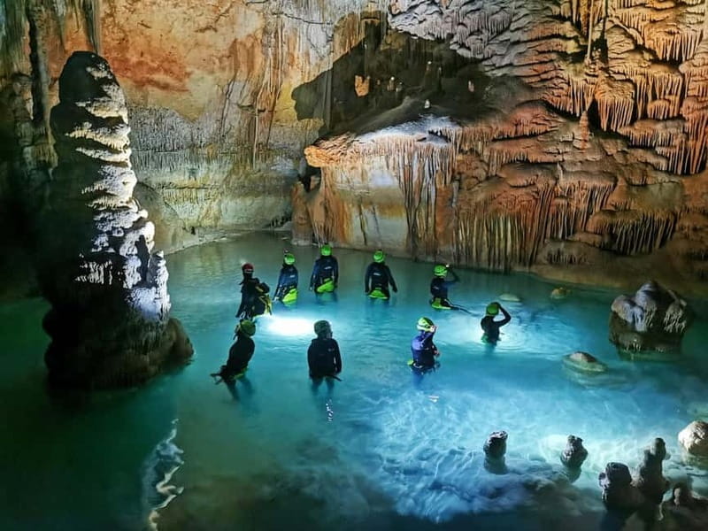 Estany d'en Mas: Coastal Hike, Abseil & Sea Cave Exploration - Entering the Cave by Rope or Water