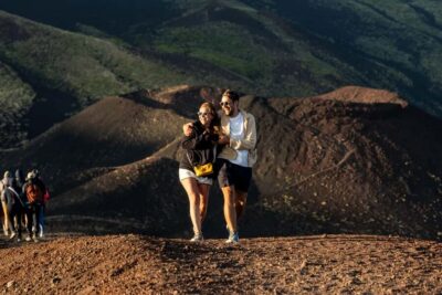 Etna Sunset Tour: Volcano trek, Cave & tasting from Catania