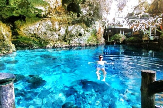 Extreme Boogie Tour in Punta Cana, Macao Beach and Cenote - The blue-water cenote and underground cave