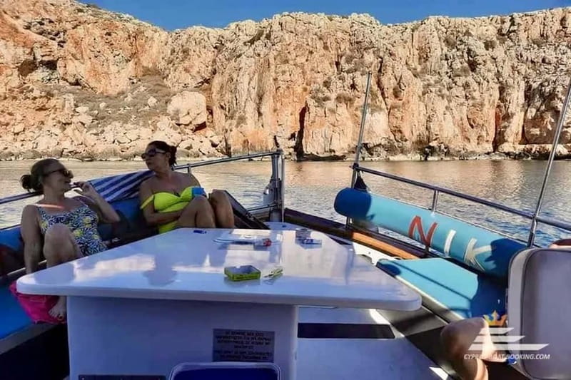 Faliraki: Boat Trip to Afandou Caves, Anthony Quinn & Ladiko - Anthony Quinn Bay gets the longest stop