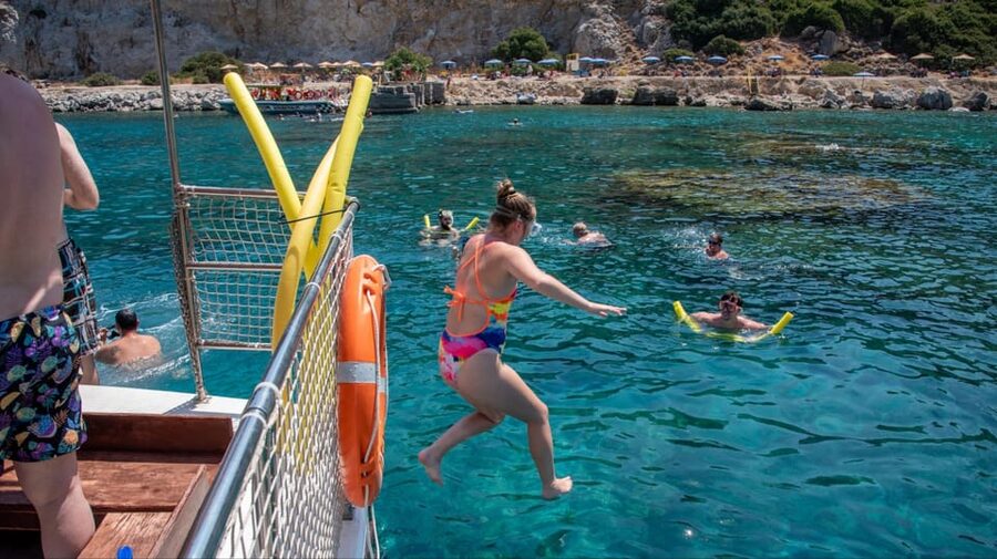 Faliraki: Boat Trip to Afantou Caves, Antony Quinn, Ladiko - Timing, transfers, and what to pack