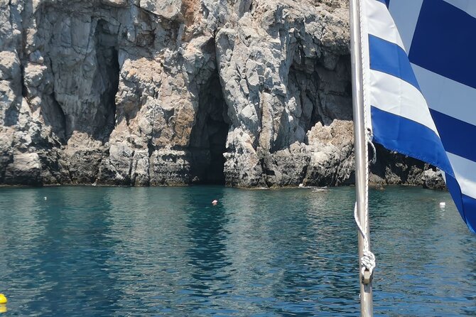 FALIRAKI: BOAT TRIP TO ANTONY QUINN, LADIKO, AFANDOU CAVES - First stop: 30 minutes at Ladiko Beach