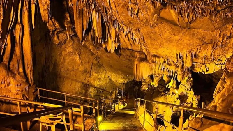 From Alanya: Jeep Safari with Lunch, Dim River & Cave - Dim Cave: cool air and a short underground visit