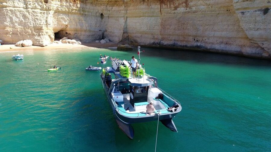 From Albufeira: Benagil Hidden Caves Tour by Kayak - A boat first, then a paddle along the Algarve coast