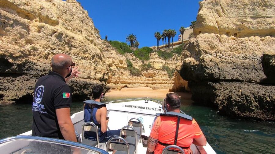 From Armação de Pêra: Benagil Caves and Beaches Boat Tour - Albandeira Arch and the central run of caves