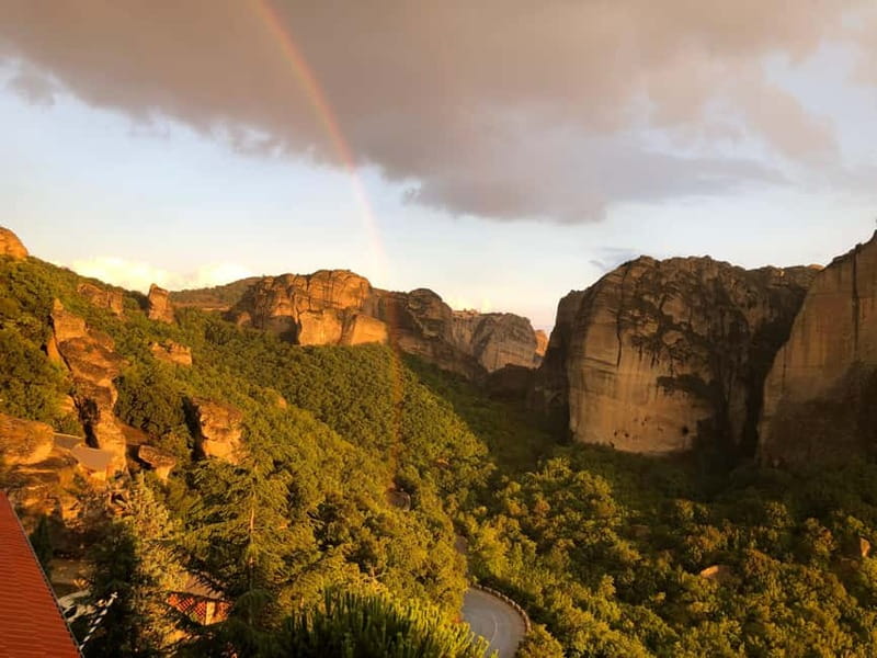 From Athens: Meteora Caves & Monasteries Day Trip by Train - St. Nicholas Badovas and the hermit caves