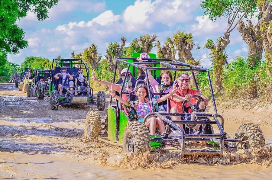 From Bávaro: Double Buggy Tour to Macao Beach and Cenote - Macao Beach in Short Bursts