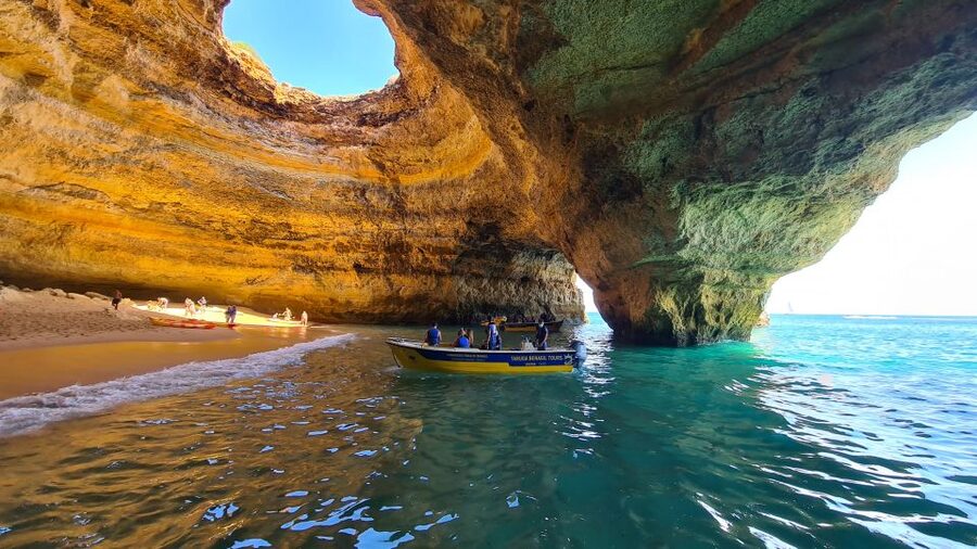 From Benagil: Coast Boat Tour with Benagil Cave - The caves, coves, and beaches along the route